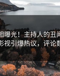深夜真相曝光！主持人的丑闻事件在人人影视引爆热议，评论数破万