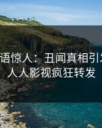 明星一语惊人：丑闻真相引发揭秘，人人影视疯狂转发